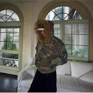 Discover the Ultimate Style with Our Double-sided Camouflage Cotton Jacket for Men