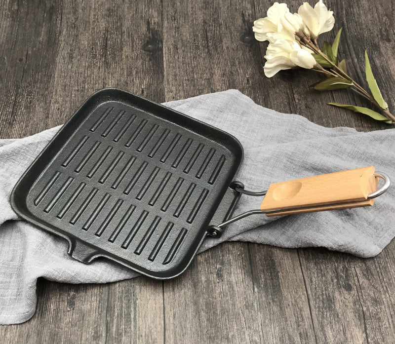 Discover the Joy of Cooking Outdoors with Our Camping Cookware Cast Iron Steak Skillet Folding Pan