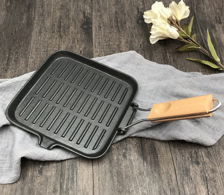 Discover the Joy of Cooking Outdoors with Our Camping Cookware Cast Iron Steak Skillet Folding Pan