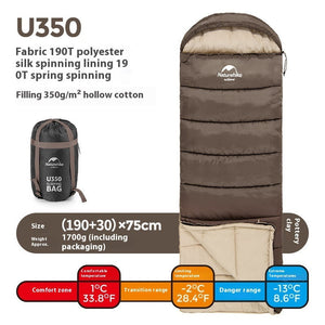 Unleash Your Outdoor Adventures with the Naturehike Hooded Winter Sleeping Bag