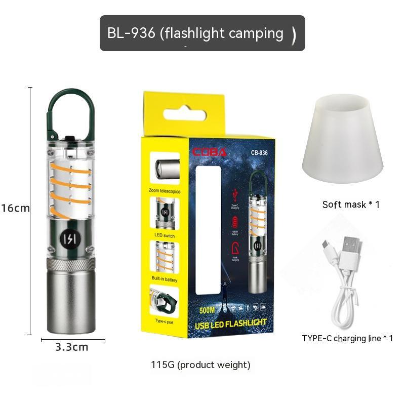 Illuminate Your Adventures with the Multifunctional Camping LED Flashlight
